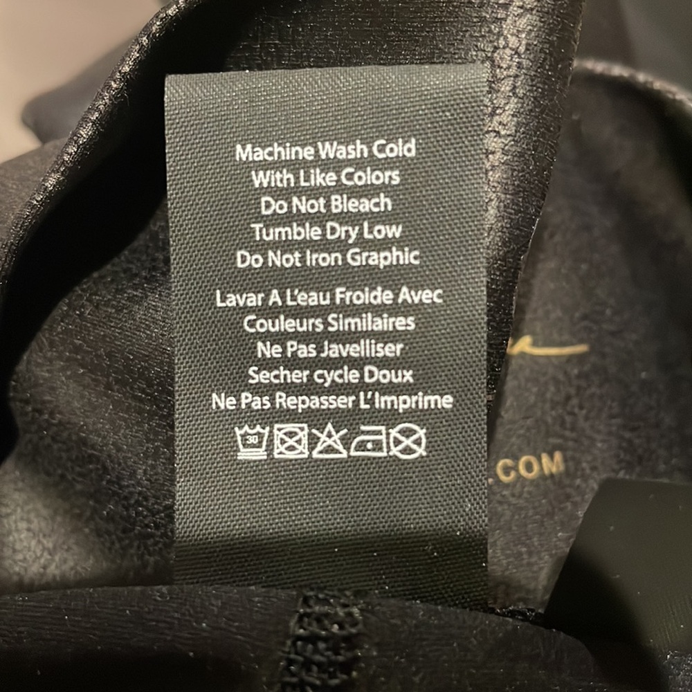 NWOT Spiritual Gangster Leather Intent Shine Leggings in Black - Picture 7 of 9